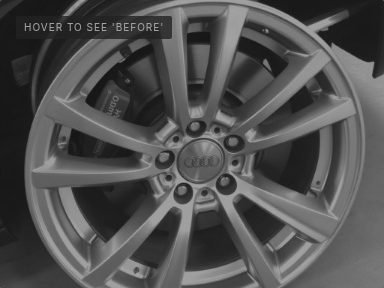 Audi Diamond-Cut Refurbishment — before